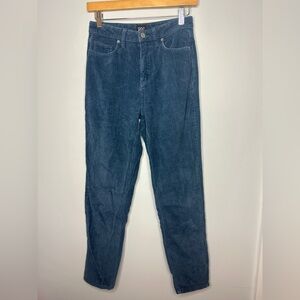 BDG Urban Outfitters Mom High Rise Navy Blue Corduroy Pants size 25